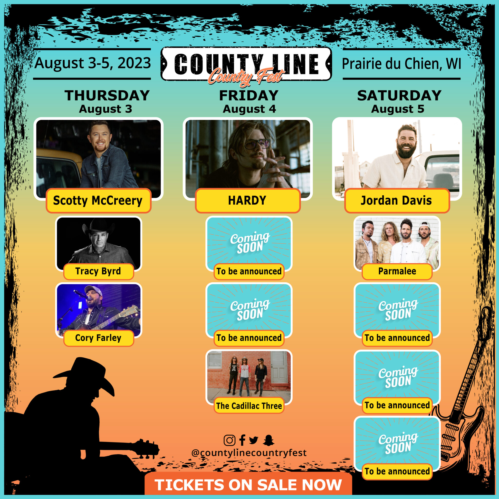 LINEUP County Line Country Fest