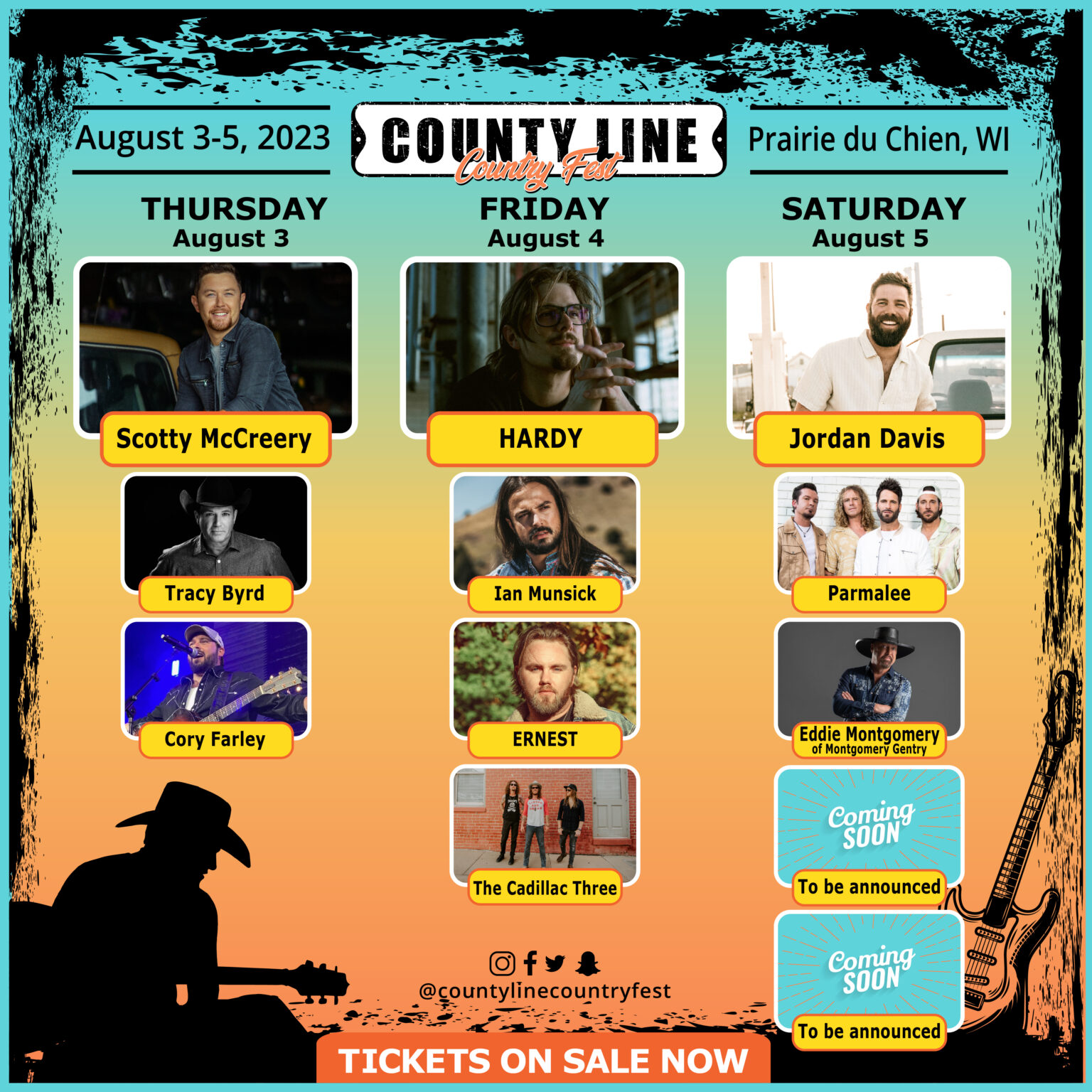 LINEUP County Line Country Fest