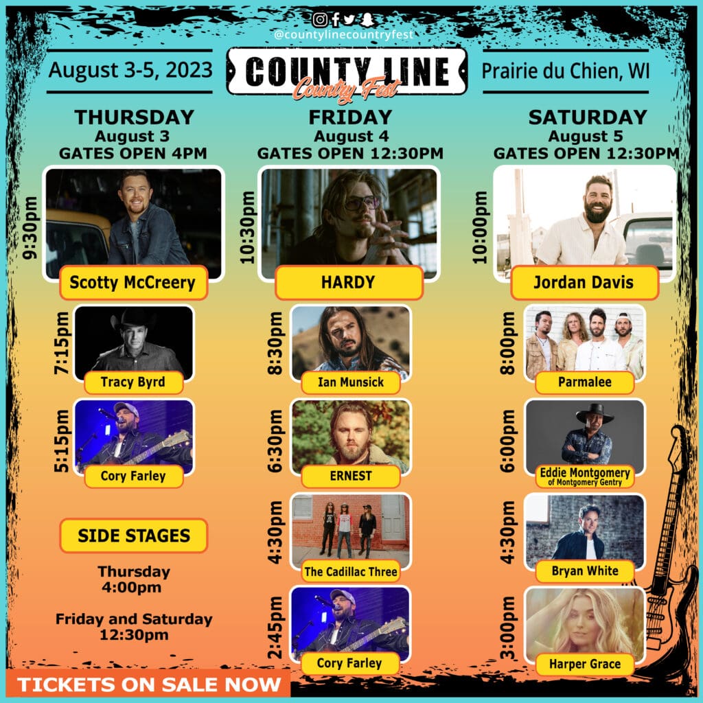 LINEUP County Line Country Fest