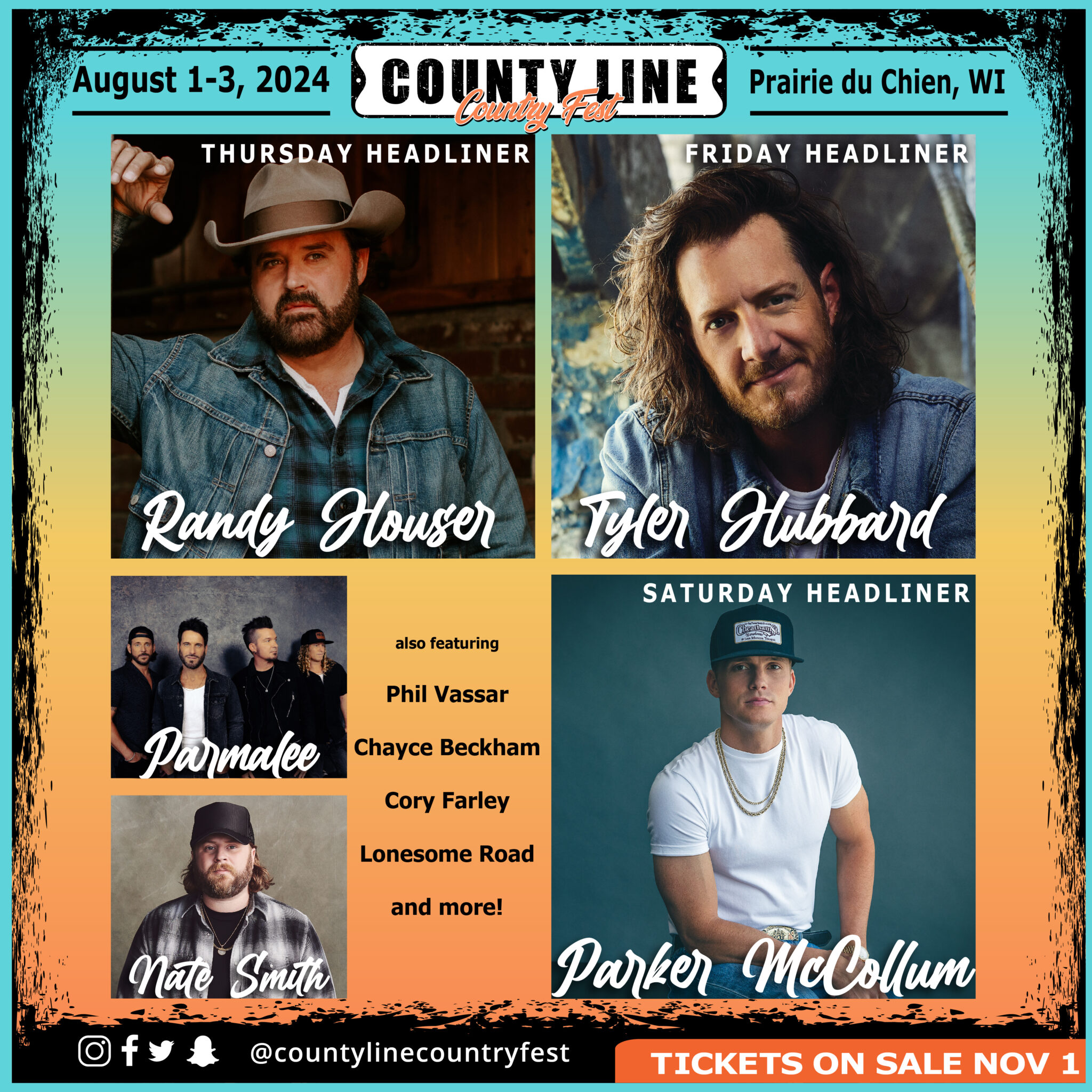 LINEUP County Line Country Fest