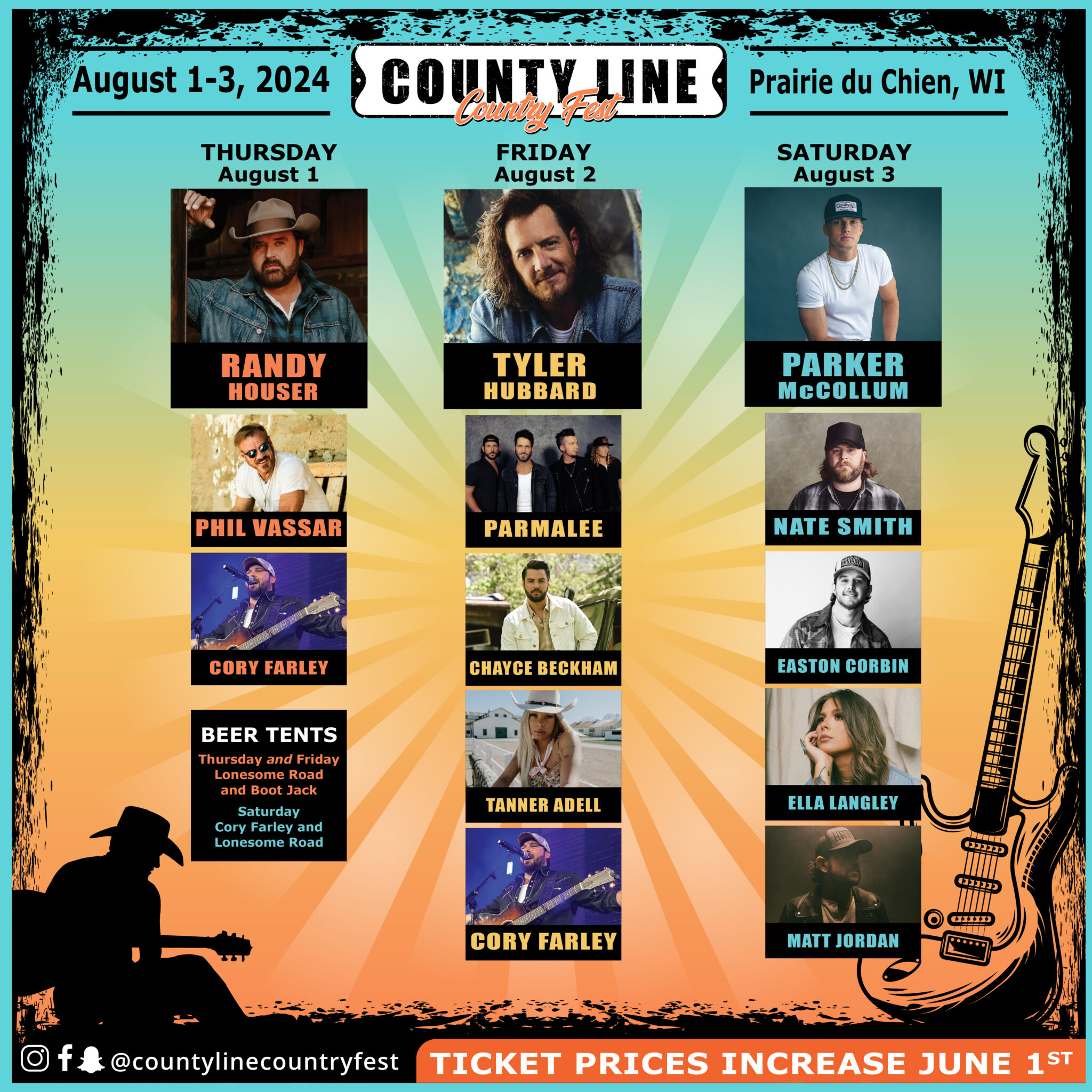 LINEUP County Line Country Fest